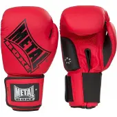 Metal Boxe Gants De Boxe Super Entrainement /Compet - 8 Oz - Rouge