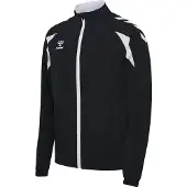 Hummel Veste de survêtement noir / blanc