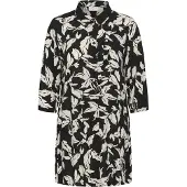 KAFFE CURVE Chemisier 'KChilda Ami' beige / noir