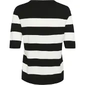 Kaffe Pull-over 'KA Mala' noir / blanc