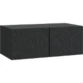 vidaXL Meuble TV mural 98 x 31 cm Noir Aggloméré