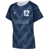 Hummel T-Shirt fonctionnel gentiane / blanc
