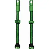Chris King Peatys X Chris King MK2 Tubeless Valves 1 paire tubeless 80 mm vert émeraude PTV2-80-EMR-12