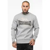 Lonsdale Sweat-shirt 'Lawins' beige / gris chiné / noir