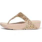 FitFlop Tongs LULU GLITTER TOE-THONGS femmes - Doré - 41