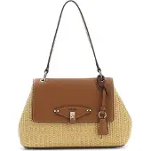 GUESS Sac à Rabat Maggie Natural/Caramel