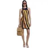 Desigual Robe orange / noir