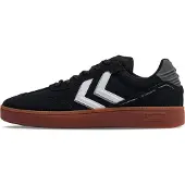 Hummel Chaussures de gardien de but de handball en salle HB Guardian Pro, baskets rétro, chaussures de sport, noir/blanc 230663-2093, pointure : 37 EU