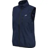 Hummel Gilet de sport bleu foncé / blanc