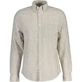 Gant 3260056 Linen Regular Fit Long Sleeve Shirt Blanc L Homme