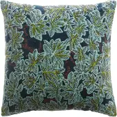 Vivaraise HOUSSE DE COUSSIN IMPRIME ARIANE PETROLE