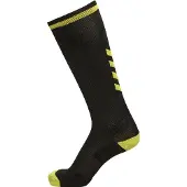 Hummel Chaussettes de sport jaune fluo / noir