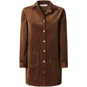 Pepe Jeans pour femme. PL9537694 Robe brune Noelia (S), Marron, Casuel, Coton, Manche longue