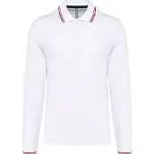 Kariban Polo piqué à manches longues pour hommes