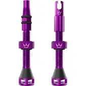 Peaty's Tubeless Holeshot Fast Flow Valves Violet 60 mm