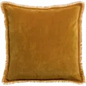 Vivaraise Coussin uni Fara safran - 45 x 45 cm