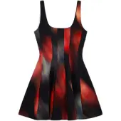 Desigual Robe gris / rouge / noir