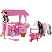 Redhorse Horse Stable Toy Rose Enfants