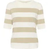 Kaffe Pull-over 'Mala' taupe / blanc