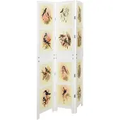 vidaXL Panneau de séparation , blanc, 106 x 165 cm, MDF