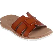 SKECHERS Bobs Desert Kiss Low - Peak Look Open Teen - Cognac - Maat 38