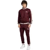 Lonsdale Survêtement 'Ashwell' rouge sang / lie de vin / blanc