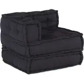 vidaXL Ensemble de canapés modulaires, revêtus en tissu anthracite, 210 x 70 x 56 cm
