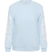 KAFFE CURVE Sweat-shirt 'KCMila' bleu clair / blanc