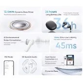 Realme Écouteurs Sans Fil Techlife Buds