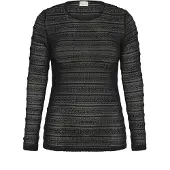 KAFFE CURVE Chemisier 'KChAnna' noir