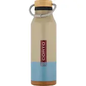 CORTO Insulated Bamboo 0,7l Thermal Bottle Beige