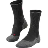 Falke - Chaussettes de randonnée - TK2 Explore Wool Silk M Anthra.Mel pour Homme en Laine - Taille 44-45 - Noir