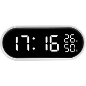 Justaminute JE5110 Réveil numérique blanc