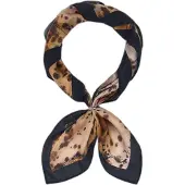 Desigual Écharpe 'Honey' beige foncé / brun foncé / noir