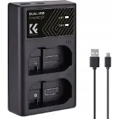 K&F Concept EN-EL15 Chargeur double batterie USB-C