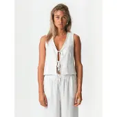 TeeShoppen Gilet ' Hoer ' blanc