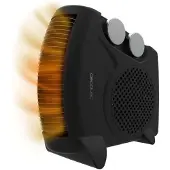 Cecotec Chauffage d'Appoint ReadyWarm 2000 Max Dual Noir. 2000 W, 3 Modes de Fonctionnement (Froid/Chaud/Très chaud), Léger
