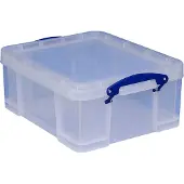 Really Useful Boîte de rangement Box, 21 litres, transparente