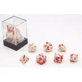 HOT Games Bloodspatter Blanc Set de 7 cubes Bric