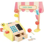 Janod Applepop Candy Cart Educational Game Doré Enfants