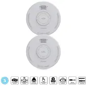 Alecto Sd530 2x Détecteur De Fumée White