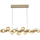 Paul Neuhaus Lampe suspendue unique Pure E-Popup Bronze à 18 lumières