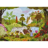 Pieces & Peace Puzzle White Tiger - 1500 pièces jeu de pose multicolore