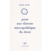 Puf Pour une théorie micropolitique du droit