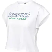 Hummel T-shirt 'June' bleu / vert / blanc