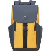 Delsey Sac à dos 'Securflap' bleu-gris / jaune