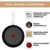 Tefal C43604 Renew+ Black keramische koekenpan 24 cm