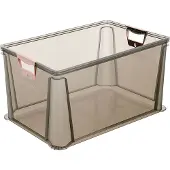 Keeeper boîte de rangement "luis" 64 litres gris-transparent