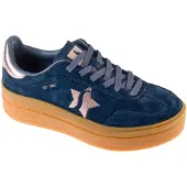 SKECHERS Baskets basses 'ACADEMY' marine / rose