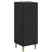 vidaXL Buffet noir 33 x 34,5 x 90 cm en aggloméré